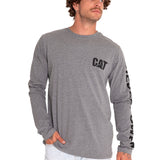 Camisa Diesel Power Manga Larga Tee Para Mujer Color Gris-1