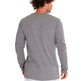 Camisa Diesel Power Manga Larga Tee Para Mujer Color Gris-3