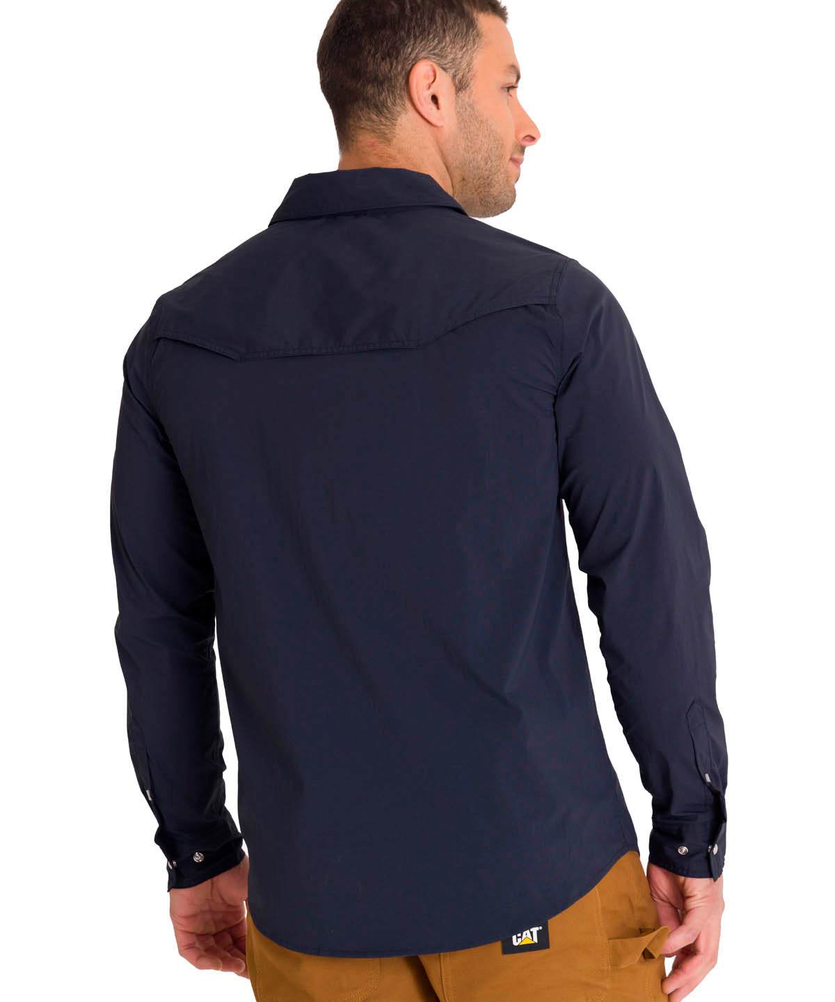 Camisa Lightweight Manga Larga West Hombre Color Azul-3