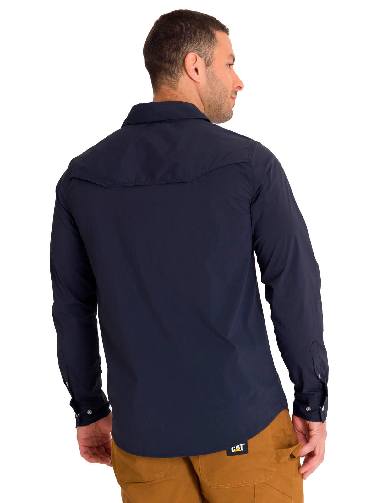 Camisa Lightweight Manga Larga West Hombre Color Azul-3