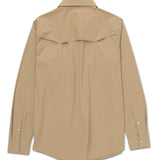 Camisa  Lightweight Manga Larga West Para Hombre Color Beige-2