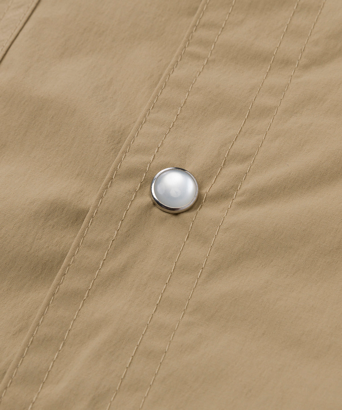 Camisa  Lightweight Manga Larga West Para Hombre Color Beige-6