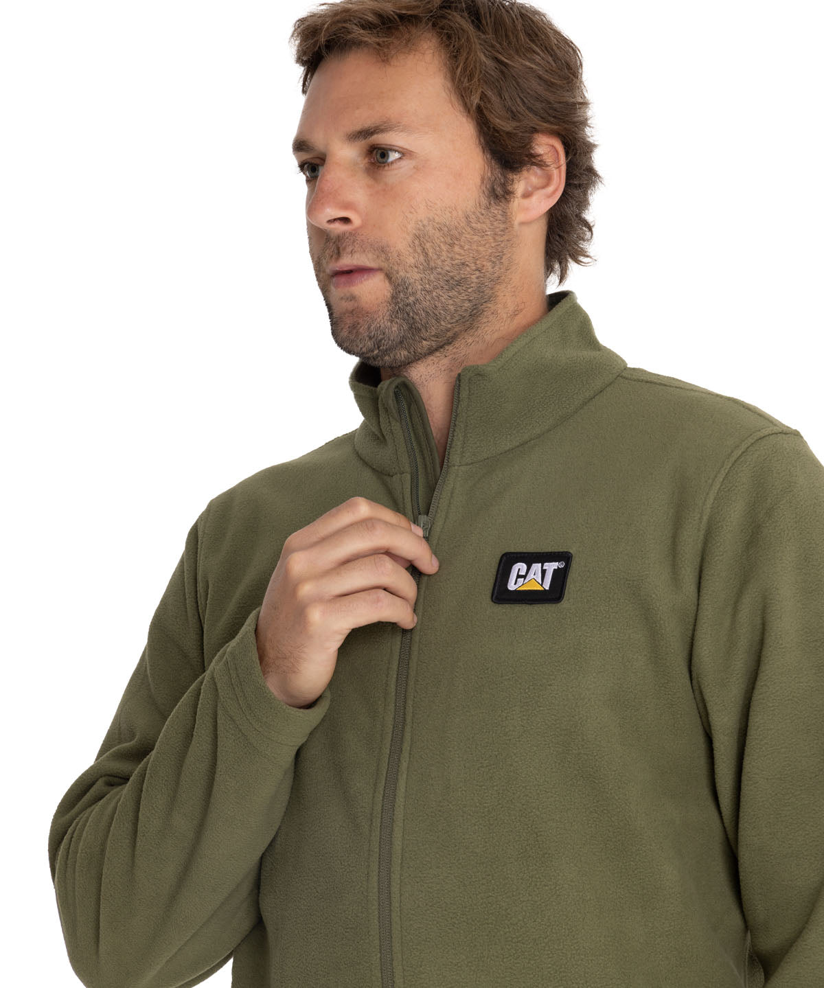 Sacos  Cat Microfleece Full Para Hombre Color Verde-3