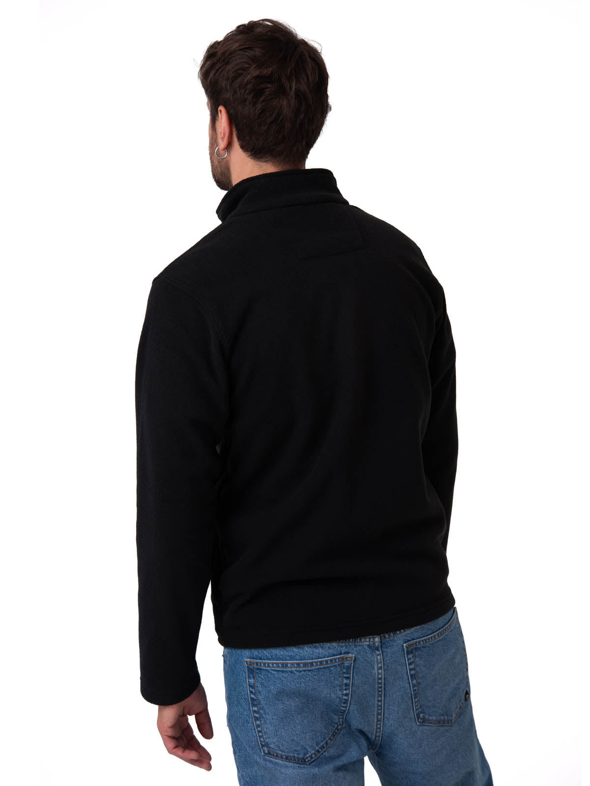 Sacos  Cat Microfleece Full Para Hombre Color Negro-2