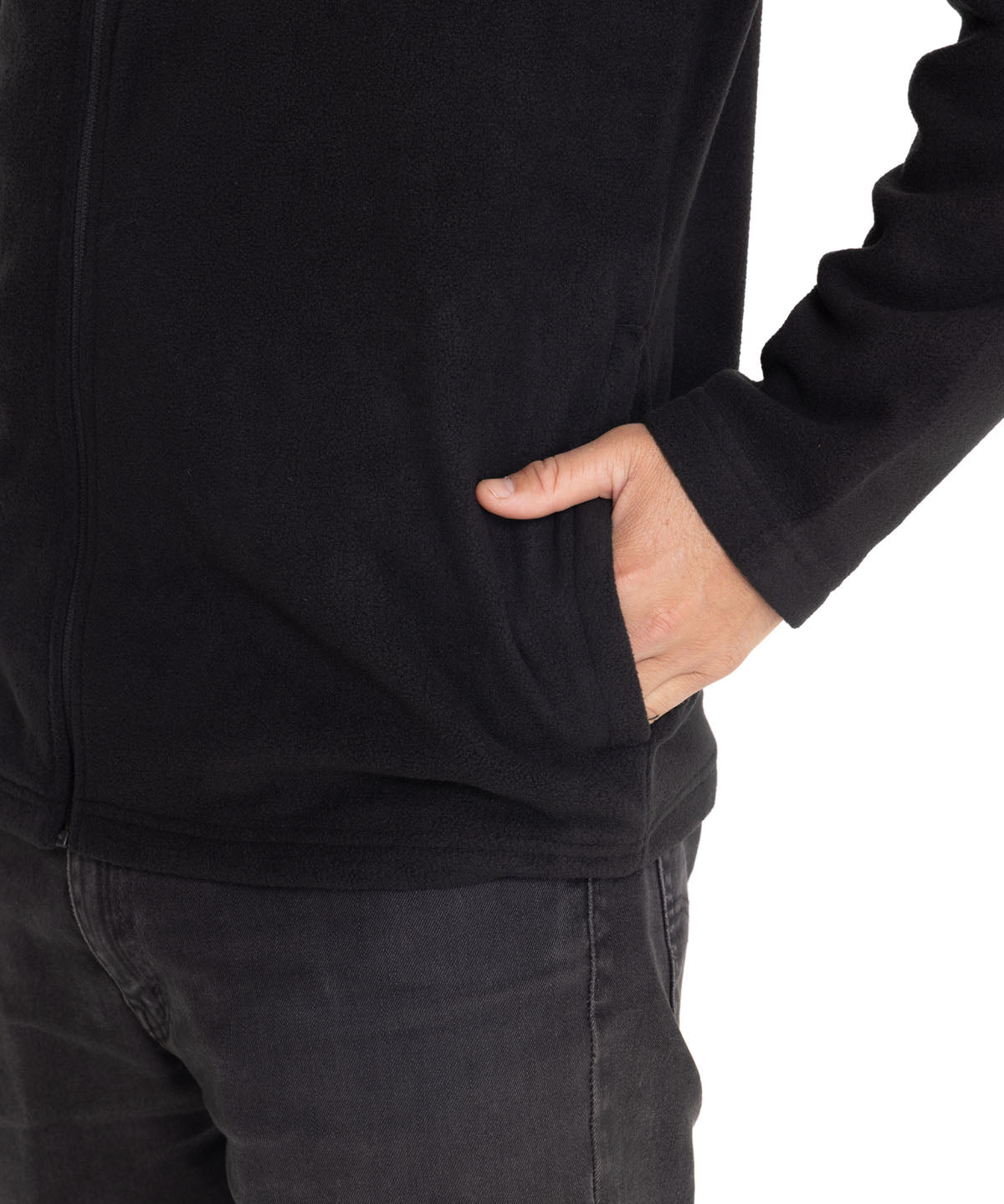 Sacos  Cat Microfleece Full Para Hombre Color Negro-4