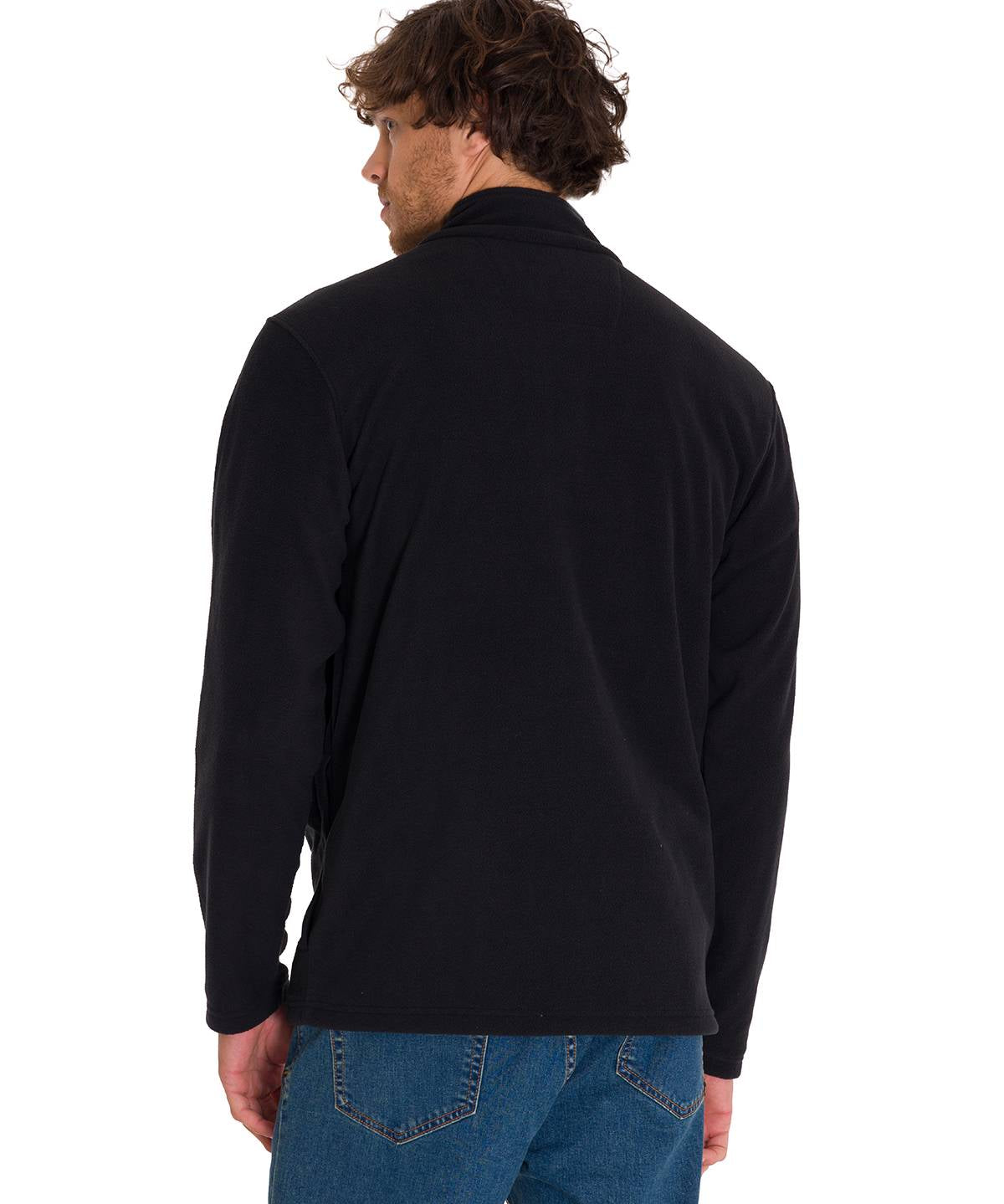 Saco Cat Microfleece Full Para Hombre Color Negro-3