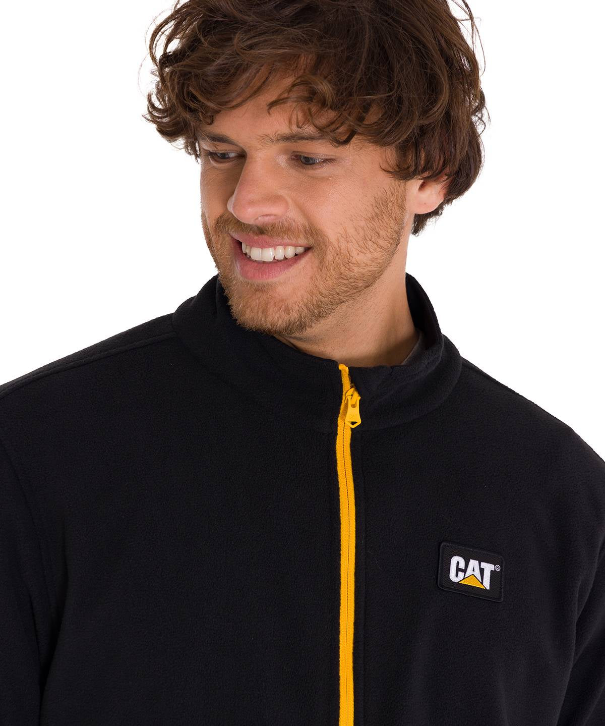 Saco Cat Microfleece Full Para Hombre Color Negro-4