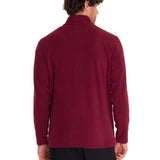 Saco  Cat Microfleece Quarter Zip Para Hombre Color Rojo-3