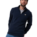 Sacos  Cat Microfleece Quarter Zip Para Hombre Color Azul-1