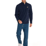 Sacos  Cat Microfleece Quarter Zip Para Hombre Color Azul-5
