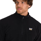 Sacos  Cat Microfleece Quarter Zip Para Hombre Color Negro-4