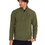 Saco  Microfleece Quarter Zip Para Hombre Color Verde-2