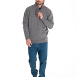 Saco Midweight Quarter Zip Hombre Color Gris-5