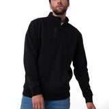 Saco Midweight Quarter Zip Hombre Color Negro-1