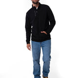 Saco Midweight Quarter Zip Hombre Color Negro-5