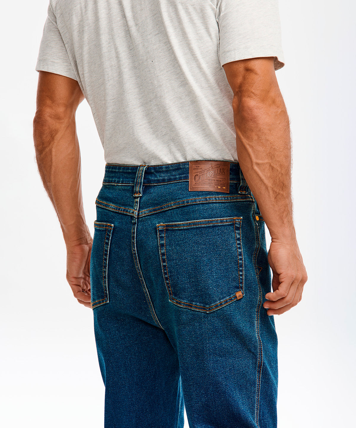 Pantalón D1 Straight Leg Jean Para Hombre Color Gris-1