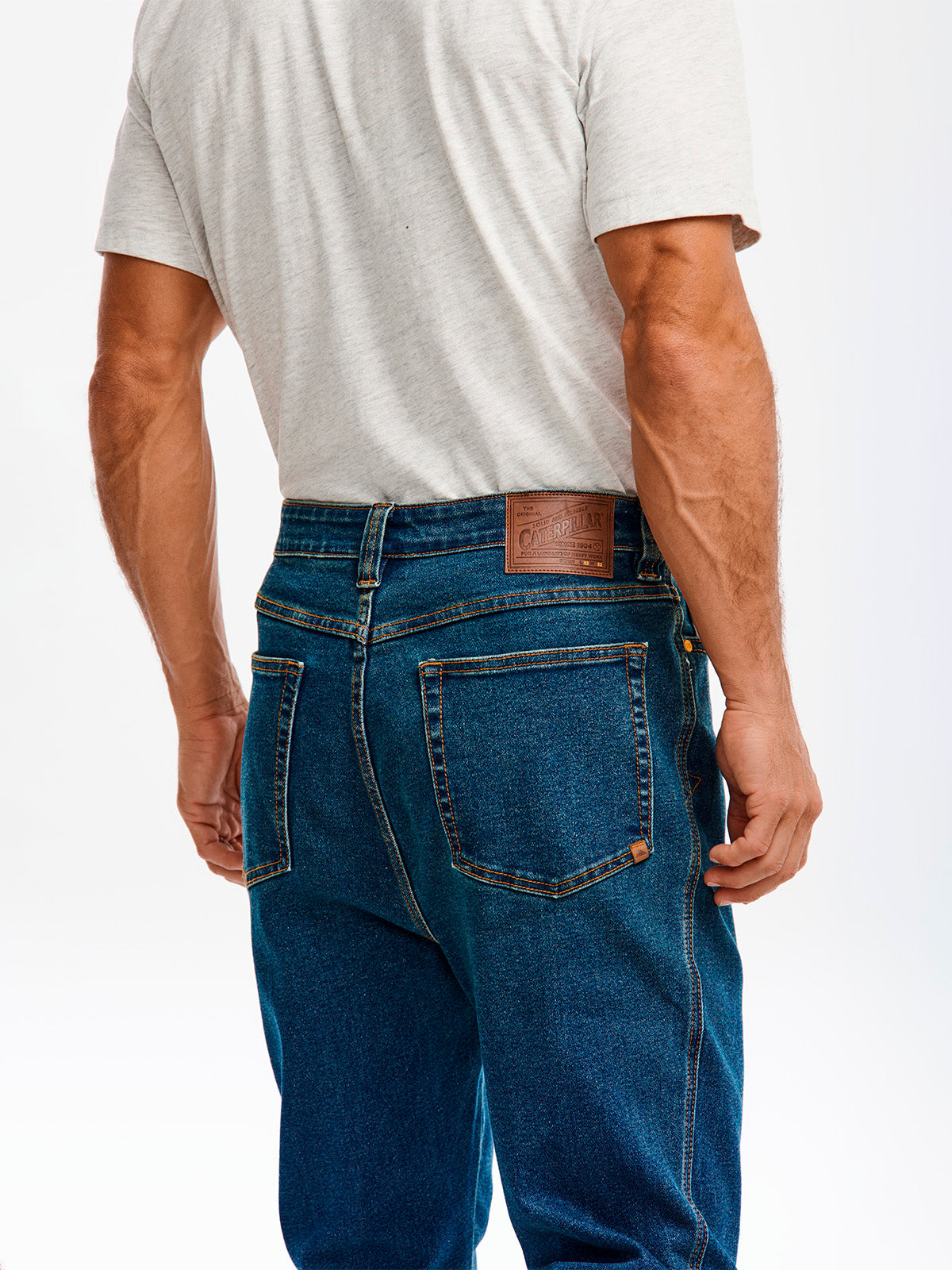 Pantalón D1 Straight Leg Jean Para Hombre Color Gris-1