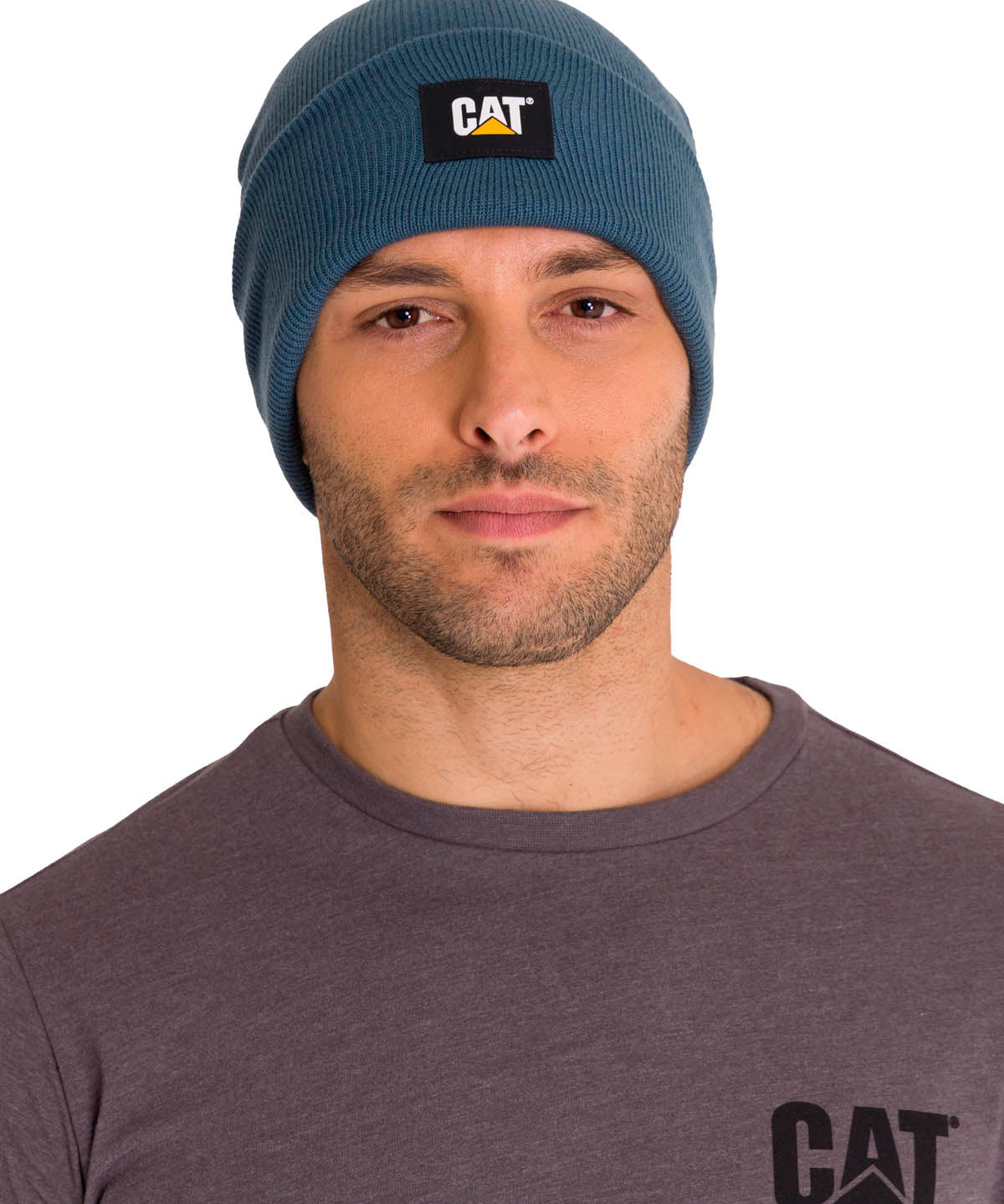 Gorro Cat Label Cuff Beani Color Azul-1