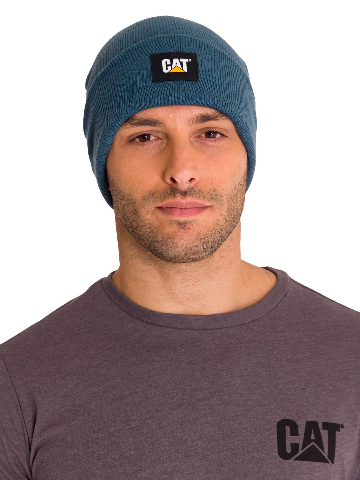 Gorro Cat Label Cuff Beani Color Azul-1