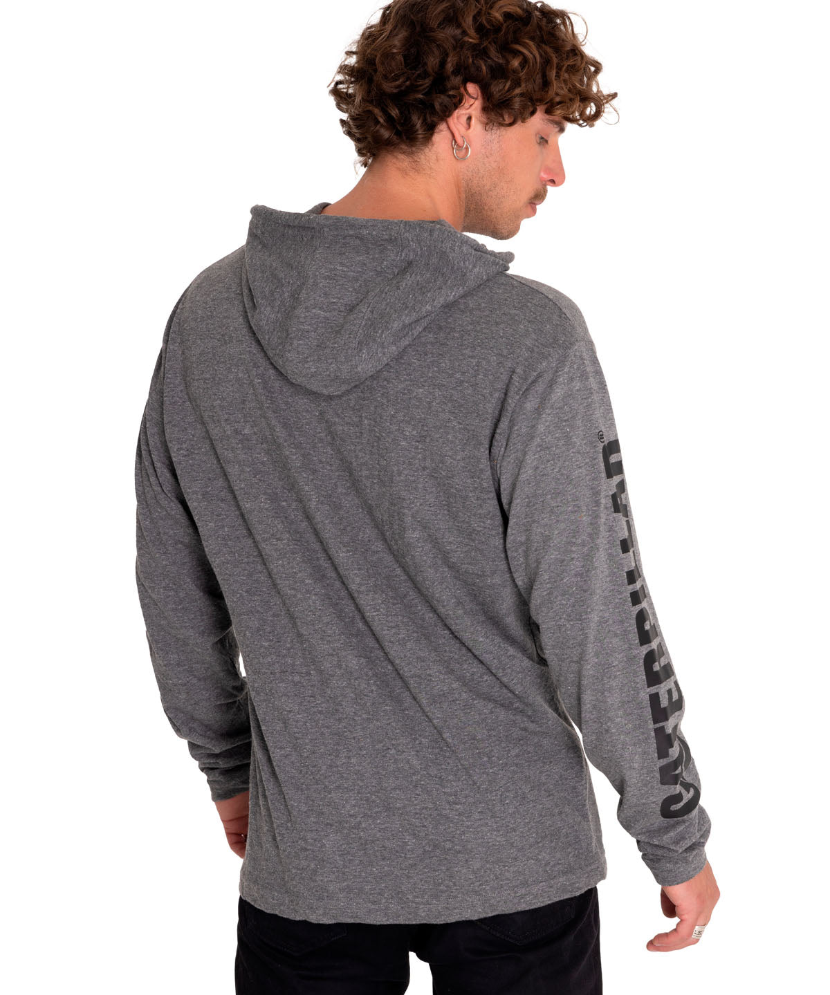 Saco Upf Hooded Banner L/ Para Hombre Color Gris-3