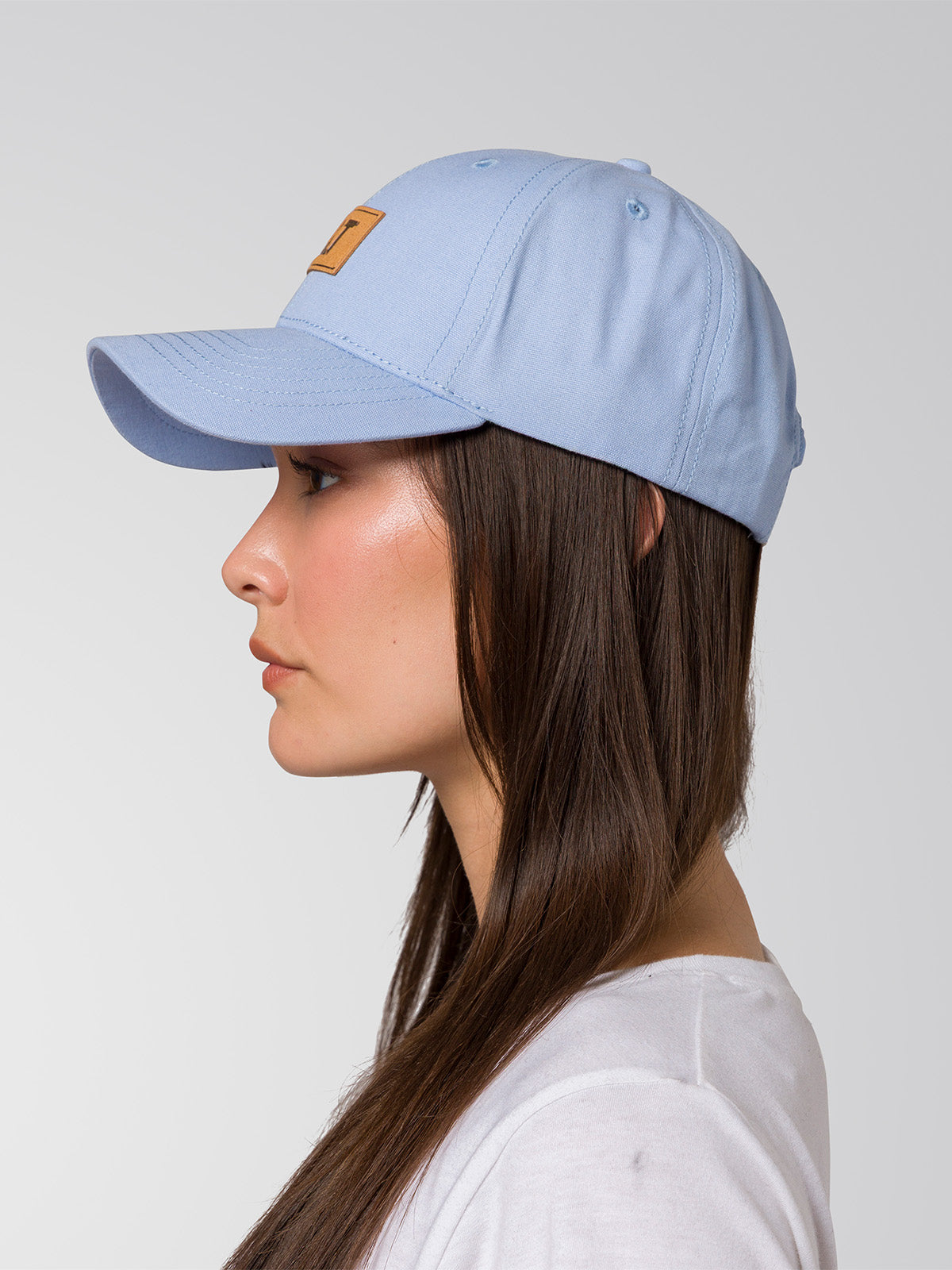 Cachuchas Logo Leather Patch H Para Mujer Azul-5