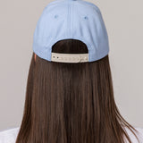 Cachuchas Logo Leather Patch H Para Mujer Azul-7