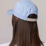 Cachuchas Logo Leather Patch H Para Mujer Azul-8