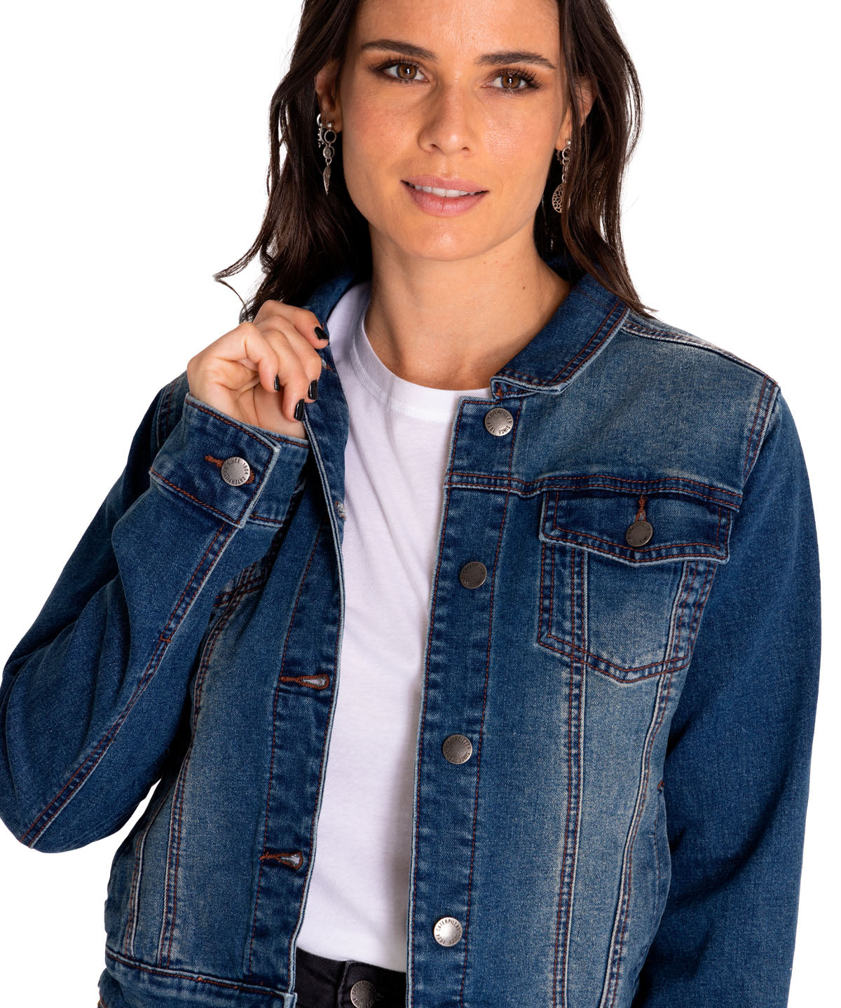 Chaqueta W Foundation Denim J Para Mujer Color Azul-4