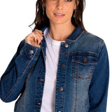 Chaqueta W Foundation Denim J Para Mujer Color Azul-4