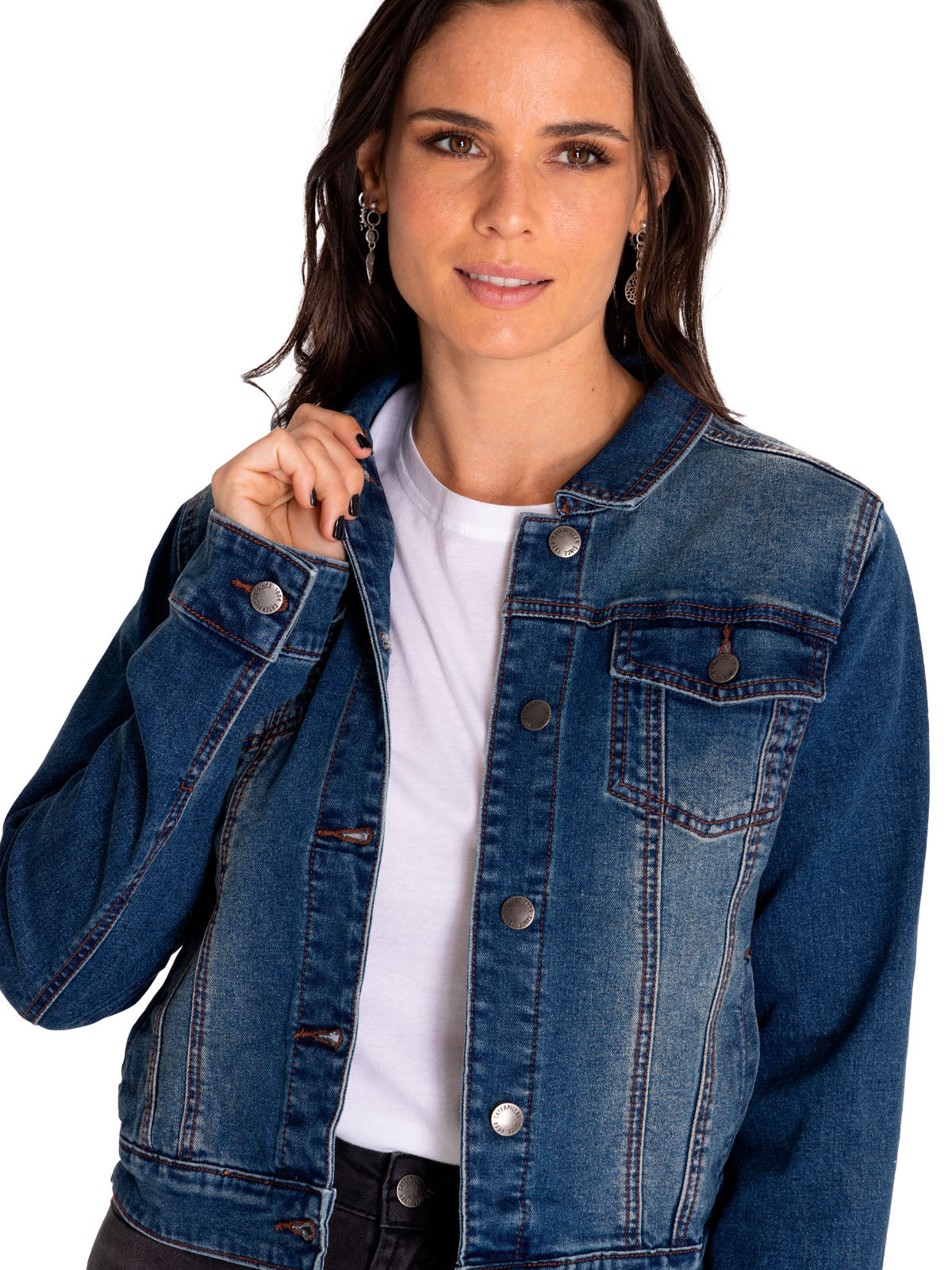 Chaqueta W Foundation Denim J Para Mujer Color Azul-4