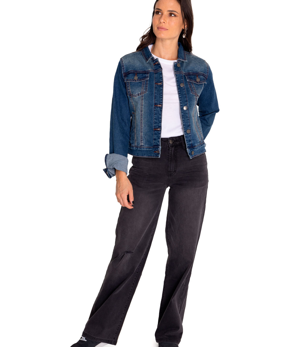 Chaqueta W Foundation Denim J Para Mujer Color Azul-5