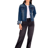 Chaqueta W Foundation Denim J Para Mujer Color Azul-5