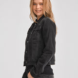 Chaqueta W Foundation Denim J Para Mujer Color Negro-2