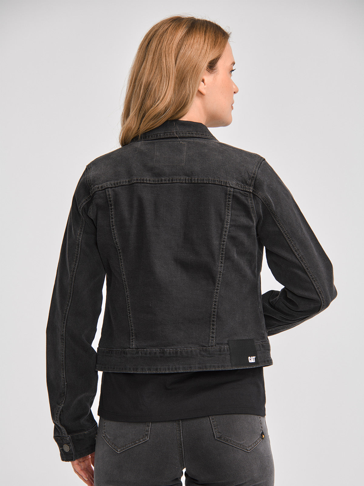 Chaqueta W Foundation Denim J Para Mujer Color Negro-3