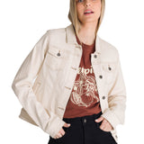 Chaqueta W Foundation Denim J Para Mujer Color Beige-1