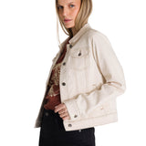 Chaqueta W Foundation Denim J Para Mujer Color Beige-2