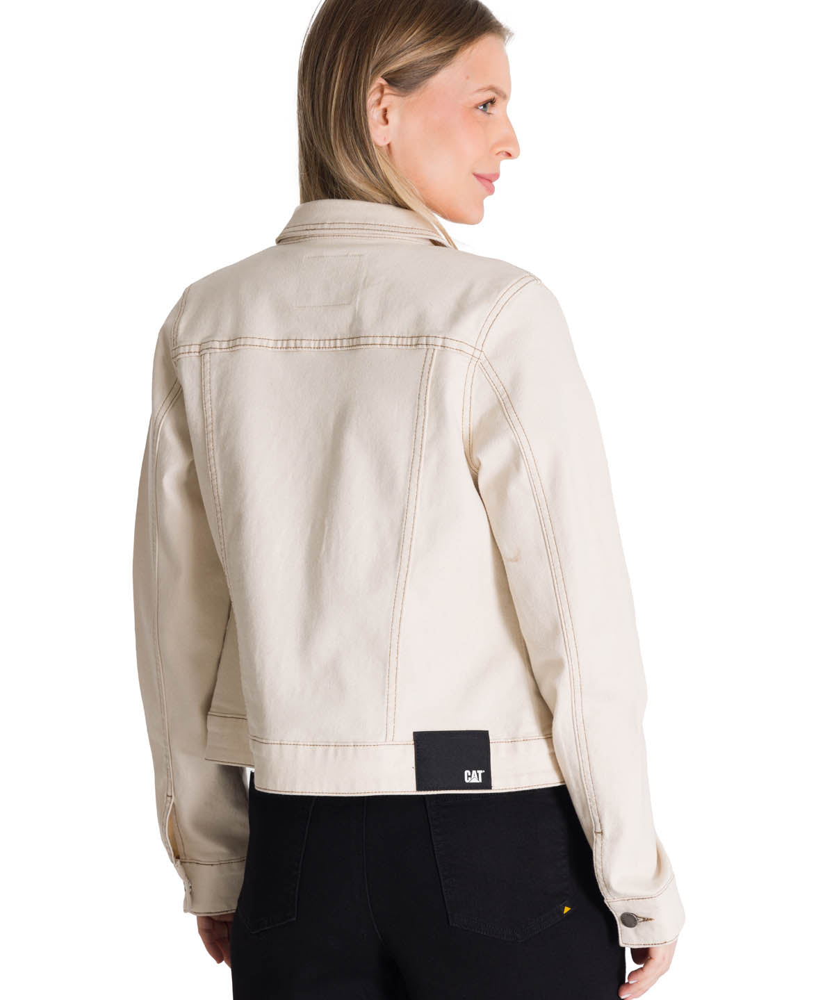 Chaqueta W Foundation Denim J Para Mujer Color Beige-3