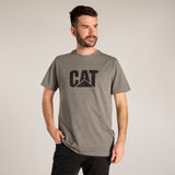 Camiseta Slim Fit Logo Tee Para Hombre Color Gris-1