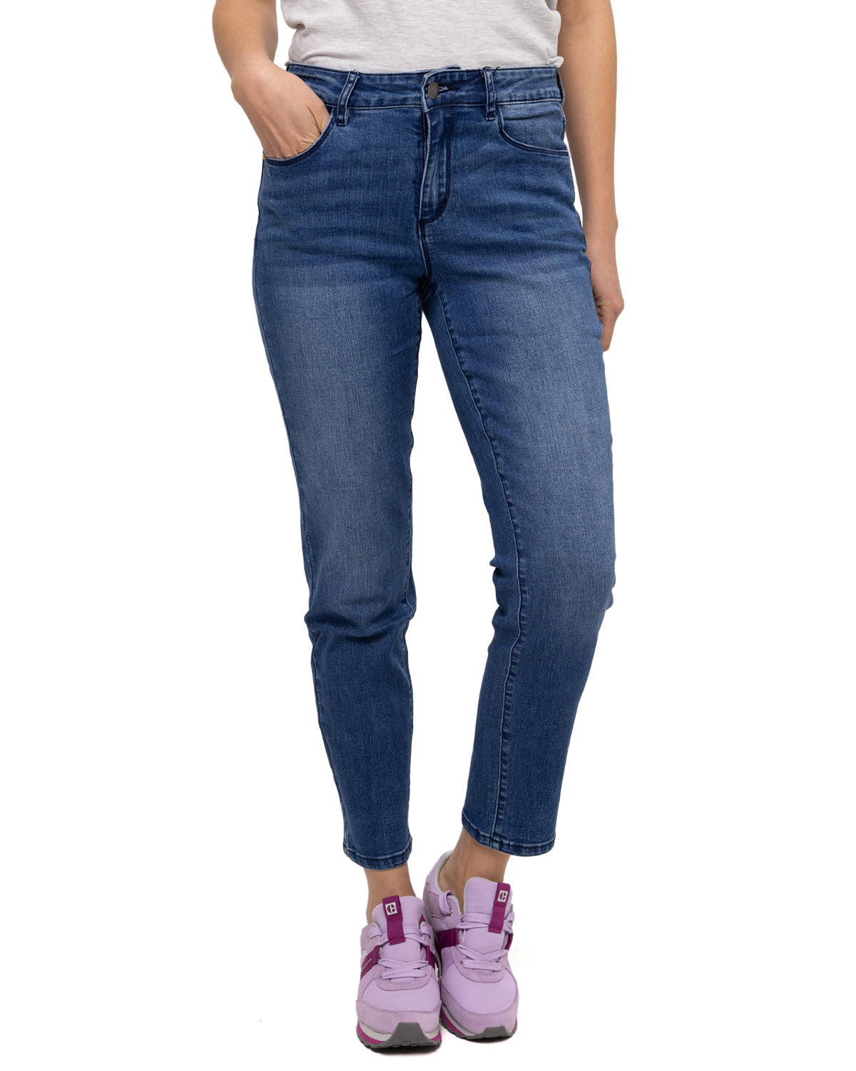 Pantalón Symbol High Rise Str Para Mujer Color Azul-1