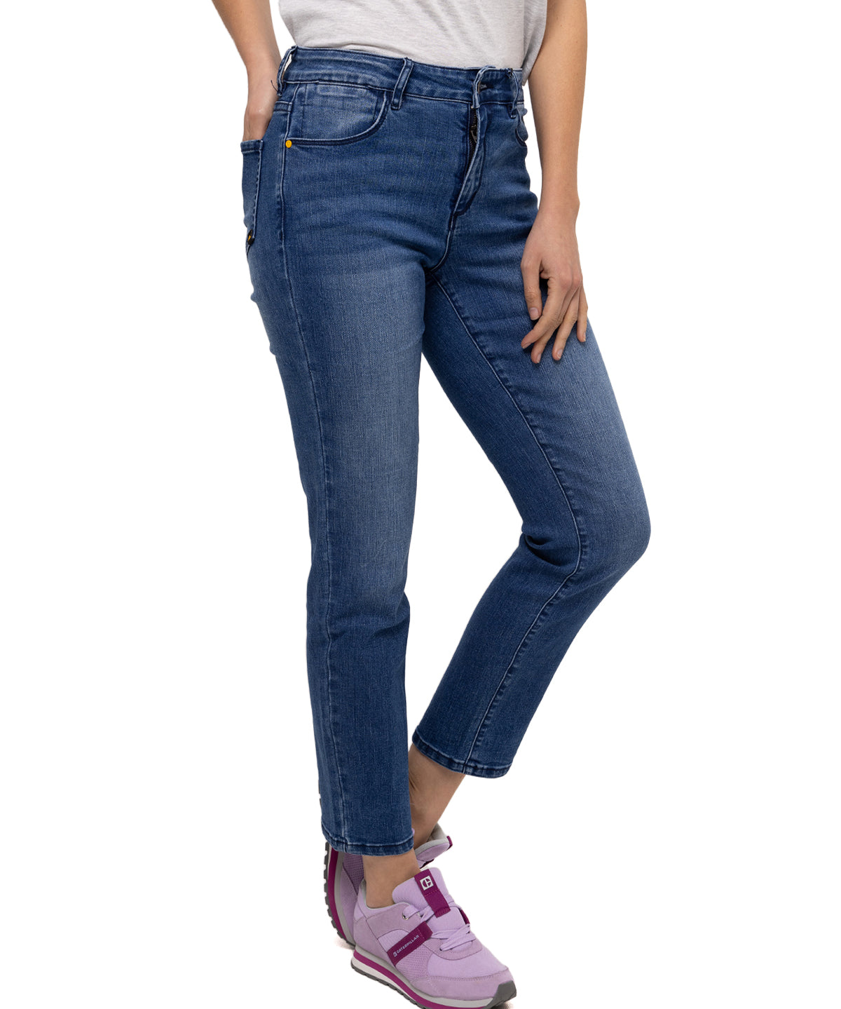 Pantalón Symbol High Rise Str Para Mujer Color Azul-2