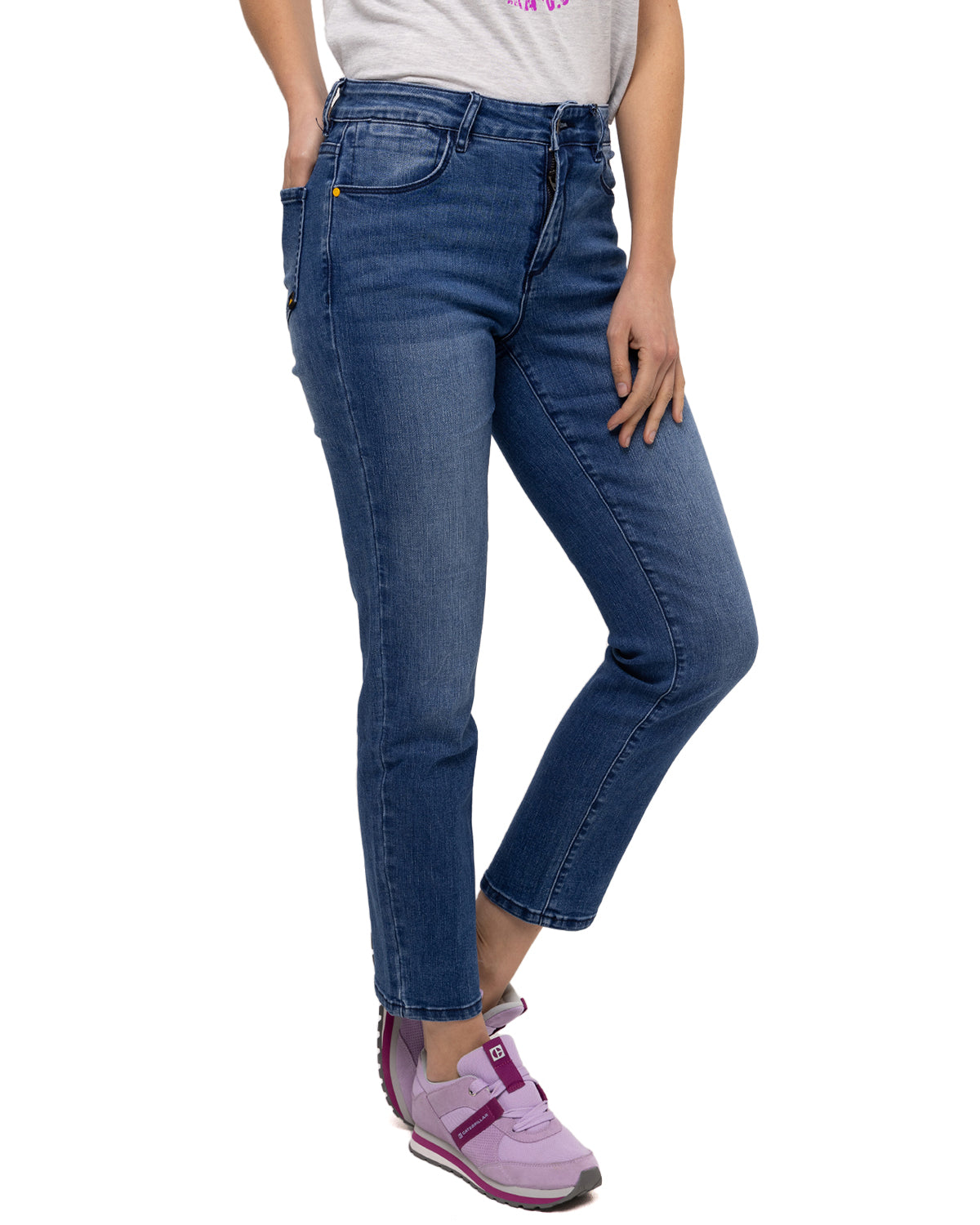 Pantalón Symbol High Rise Str Para Mujer Color Azul-2
