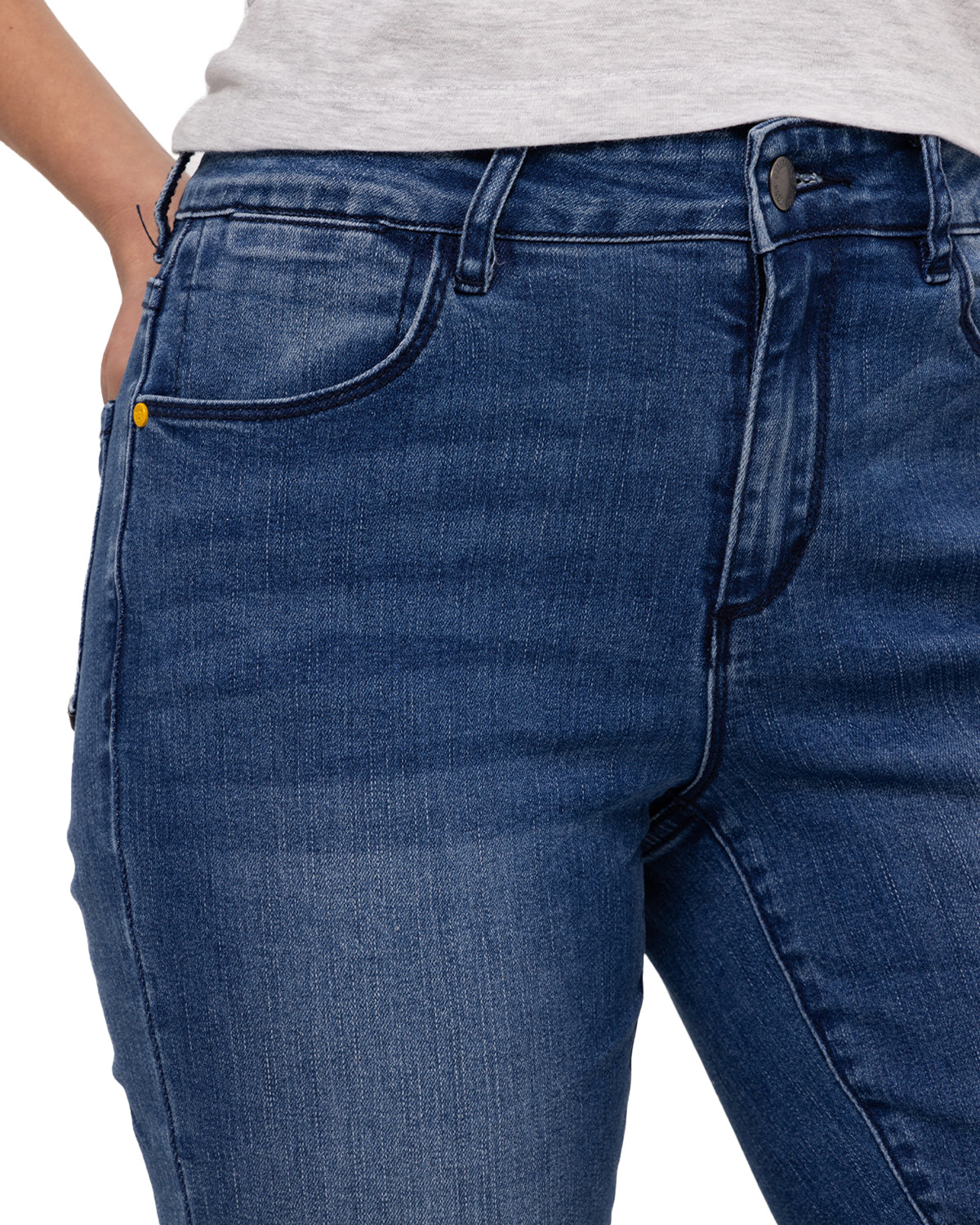 Pantalón Symbol High Rise Str Para Mujer Color Azul-5