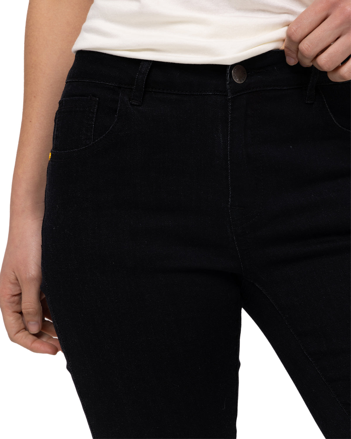 Pantalón Symbol Skinny Para Mujer Color Negro-4