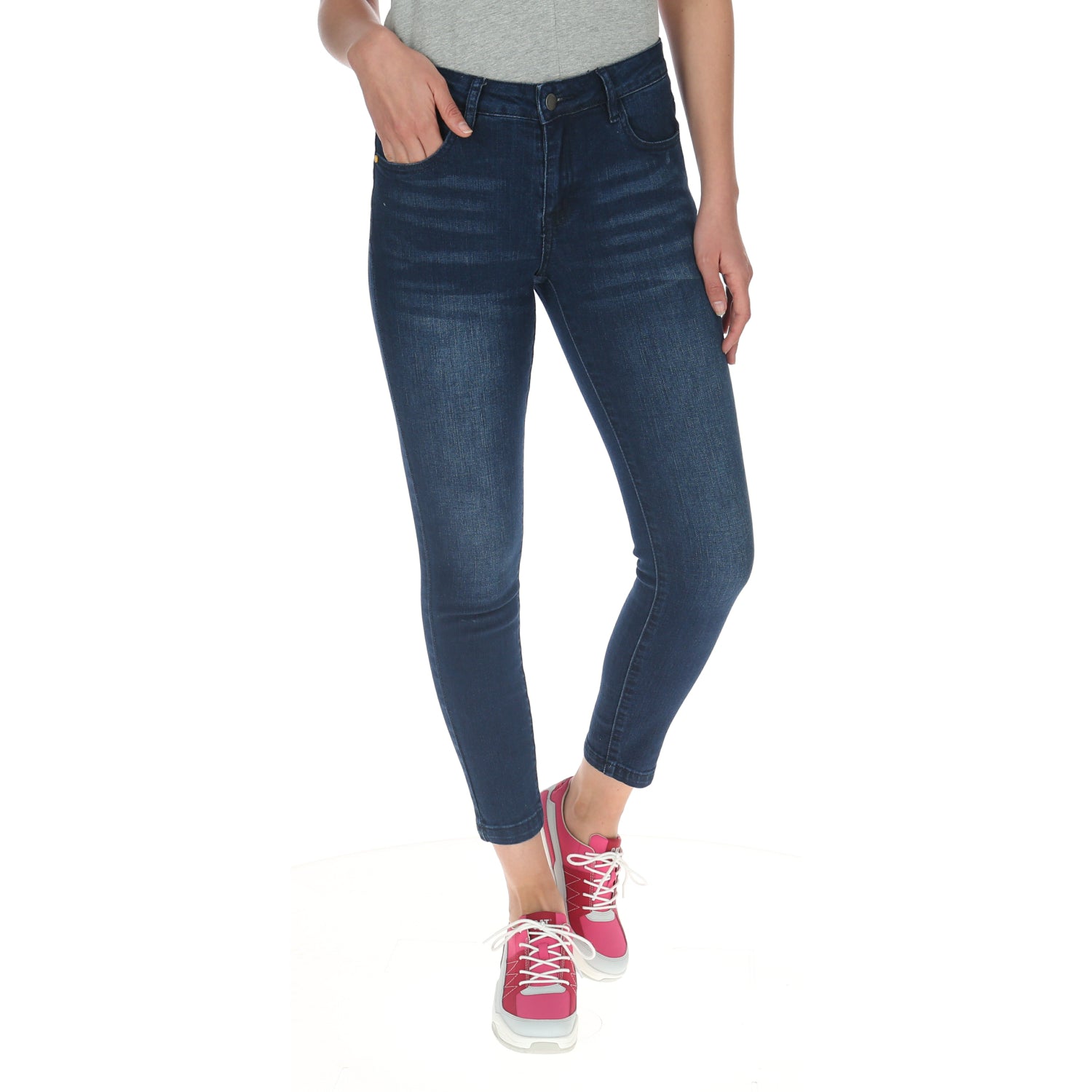 Pantalón Symbol Skinny Para Mujer Color Azul-1