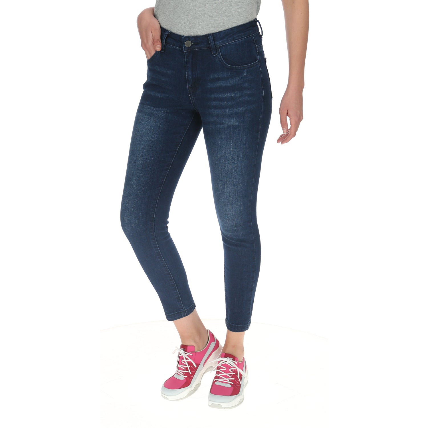 Pantalón Symbol Skinny Para Mujer Color Azul-2
