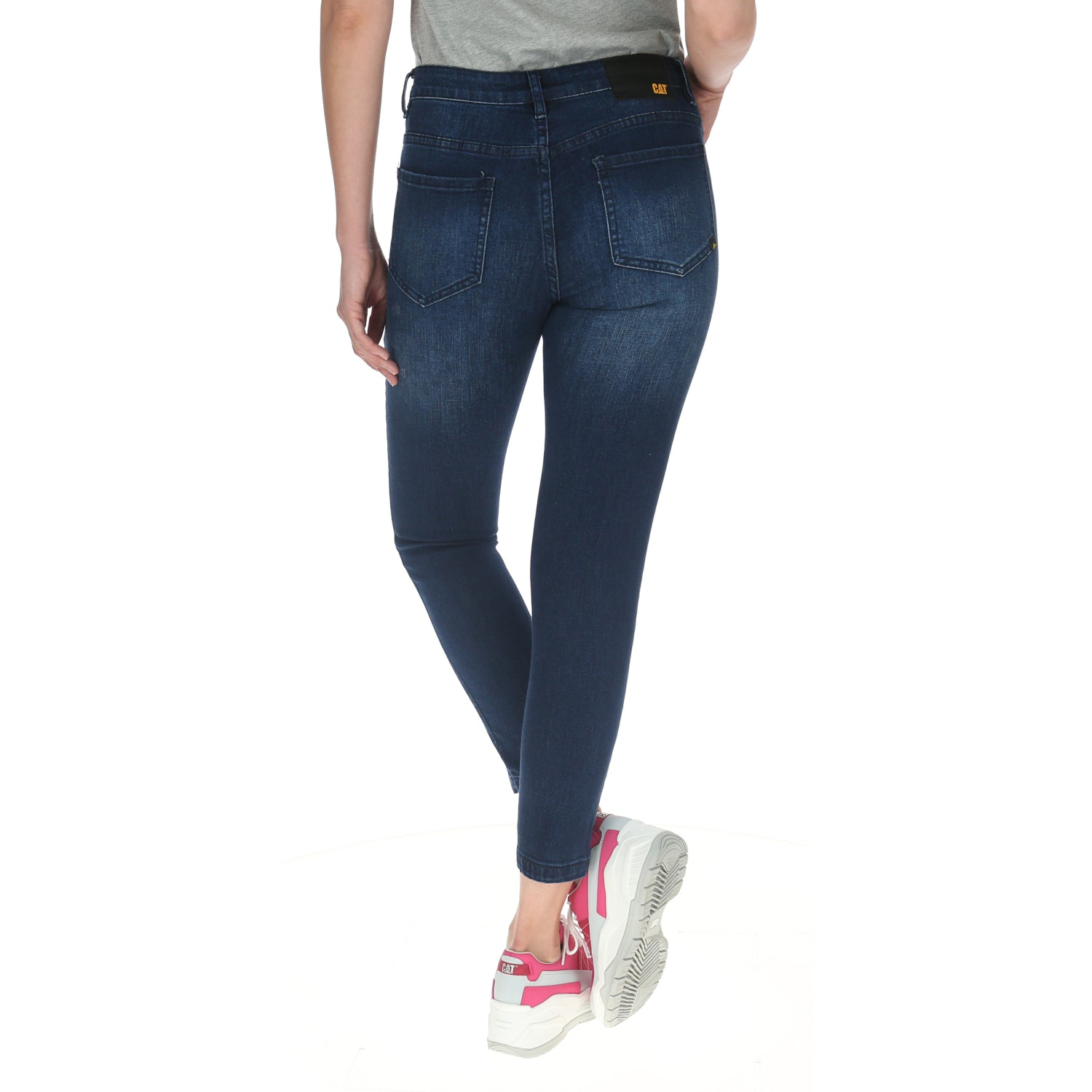 Pantalón Symbol Skinny Para Mujer Color Azul-3