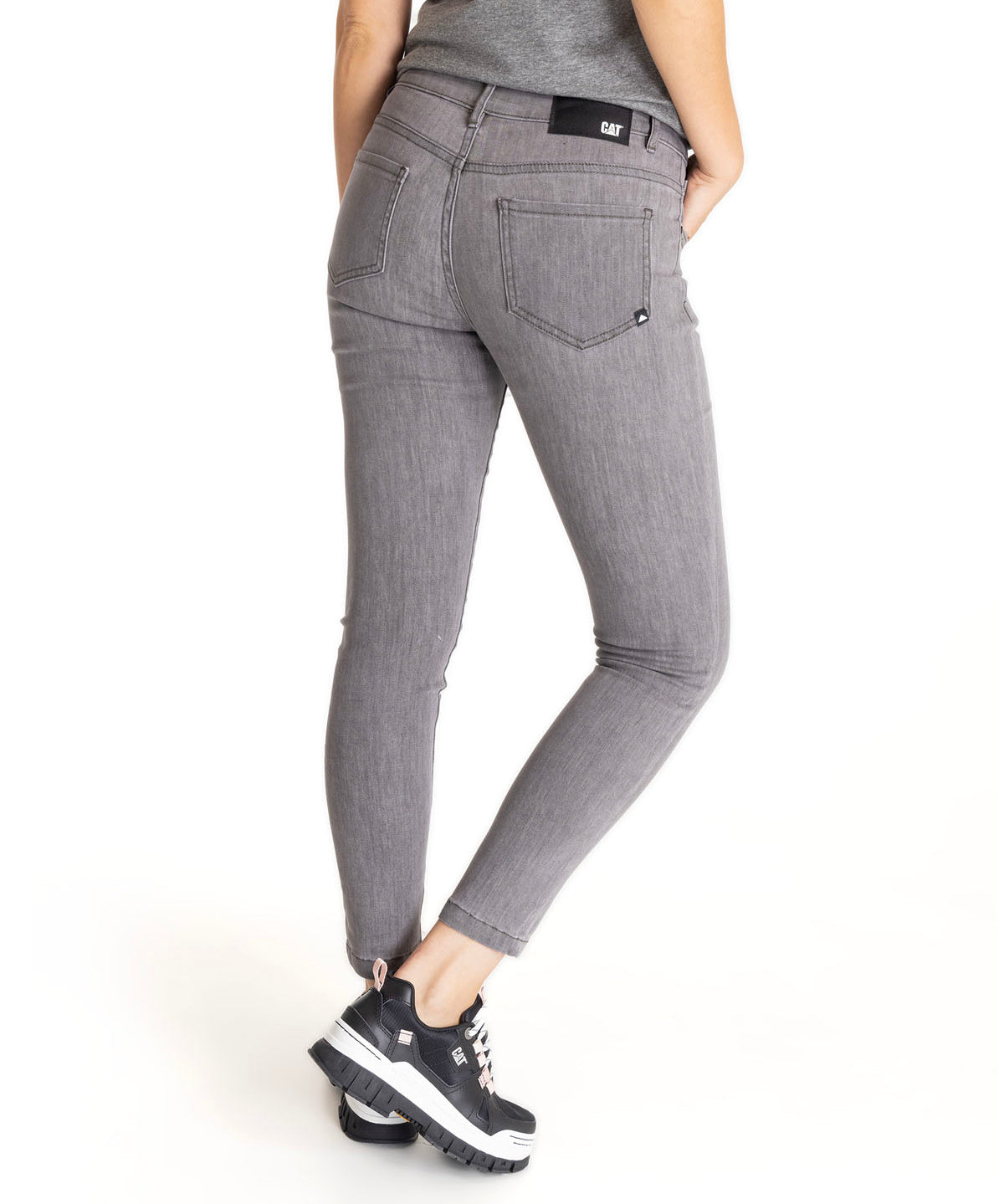 Pantalón Symbol Skinny Para Mujer Color Gris-3