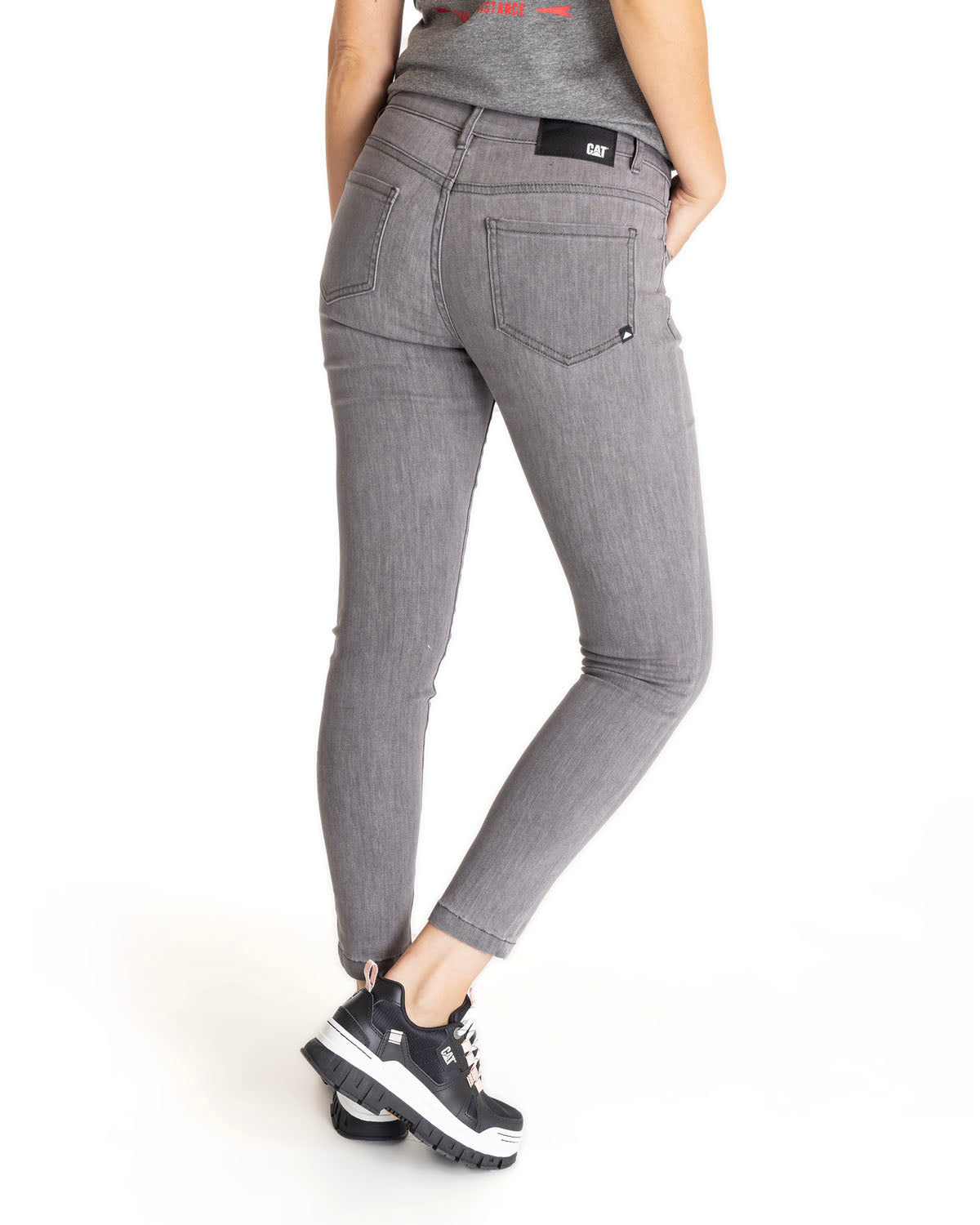 Pantalón Symbol Skinny Para Mujer Color Gris-3
