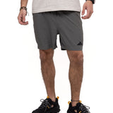 Short Foundation Swim Trun Para Hombre Color Gris-1