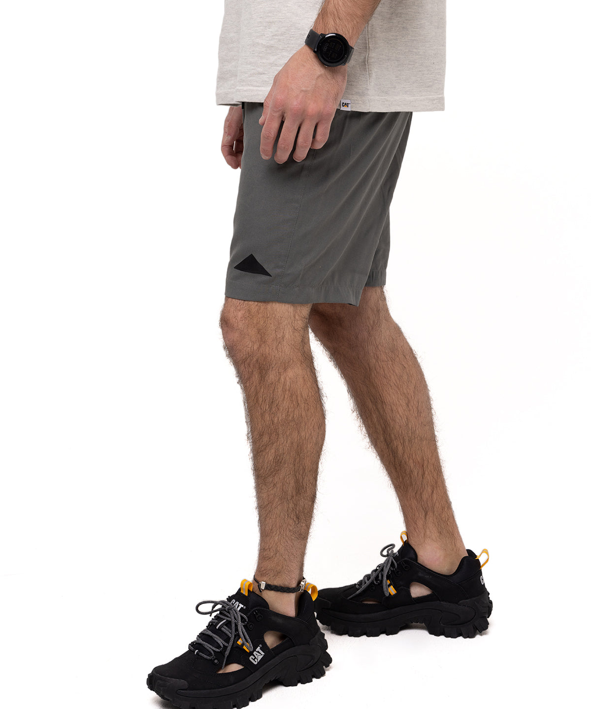 Short Foundation Swim Trun Para Hombre Color Gris-2
